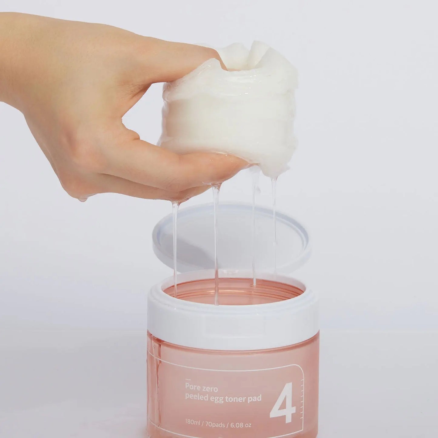 Numbuzin - No.4 Pore Zero Peeled Egg Toner Pad (70 pads) 150ml kskincarebyan