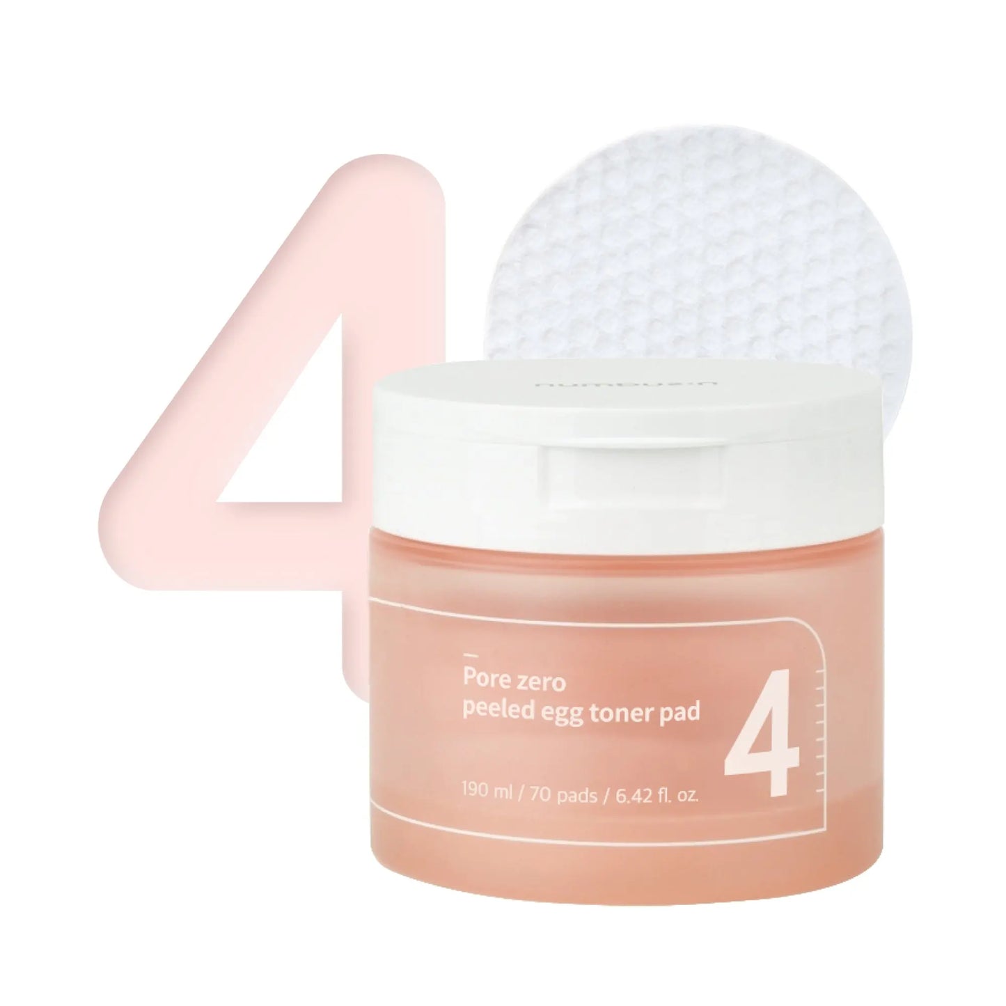 Numbuzin - No.4 Pore Zero Peeled Egg Toner Pad (70 pads) 150ml kskincarebyan
