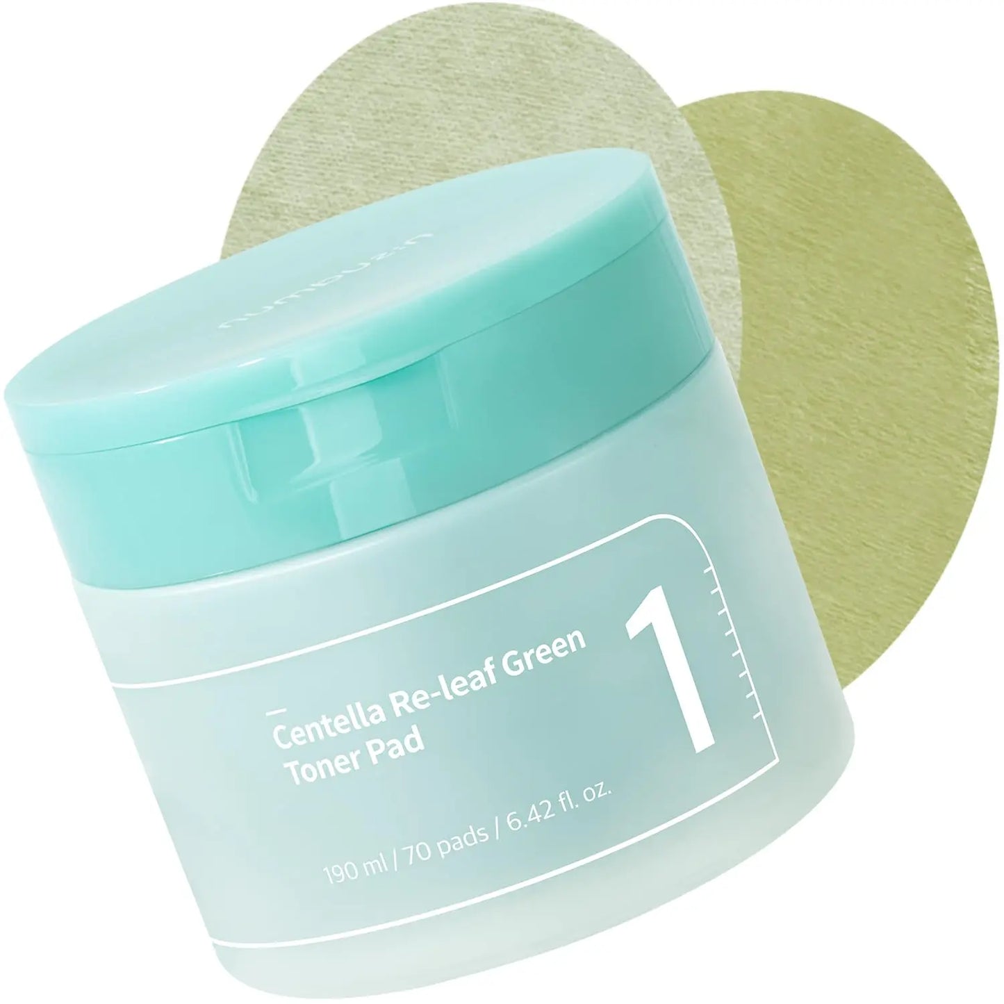 Numbuzin - No.1 Centella Re-Leaf Green Toner Pad (70 pads) 150ml kskincarebyan